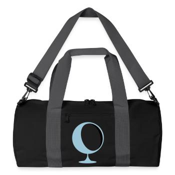 retro lounge chair eames panton - Recycled Duffel Bag - black/graphite grey - Front