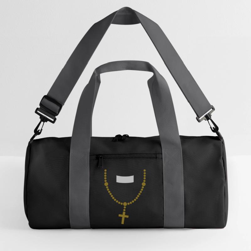 large_please_priest_vector Recycled Duffel Bag