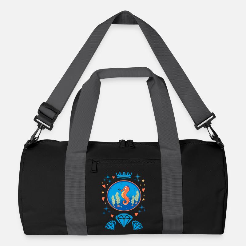 Diamanten Seepferd Abzeichen Recycelte Duffel Bag
