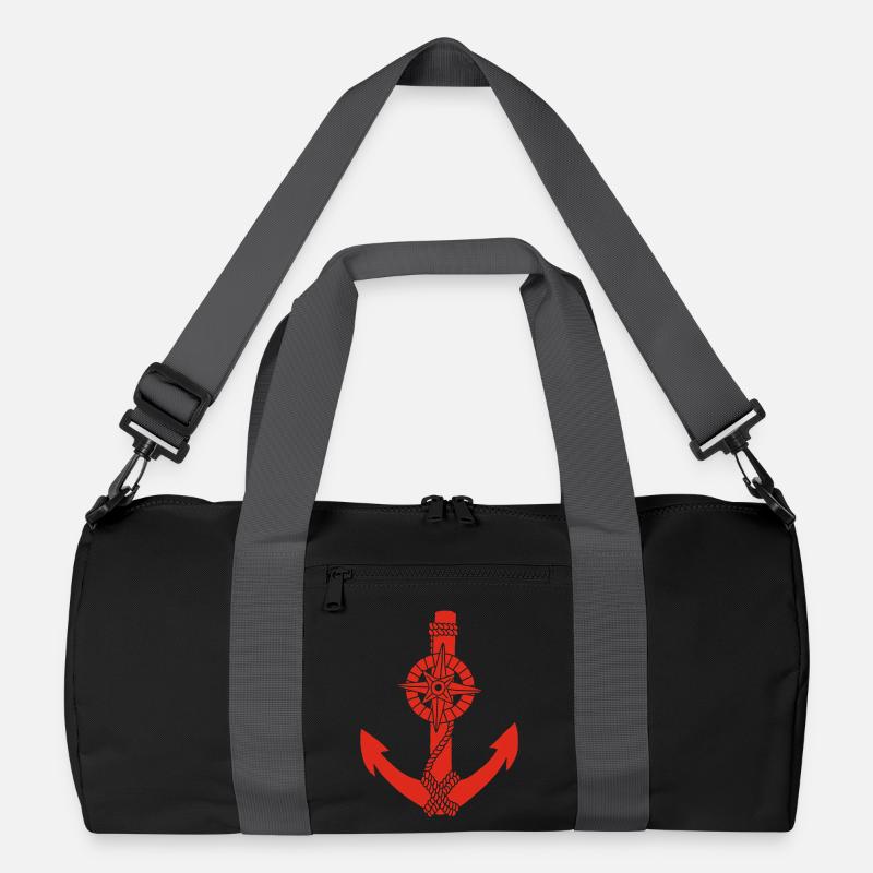 Roter Kompassanker Recycelte Duffel Bag