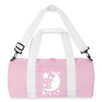 La lune au féminin - Sac de sport recyclé - rose/blanc - Devant