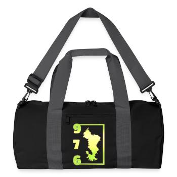 T SHIRT 976 MAYOTTE - Recycled Duffel Bag - black/graphite grey - Front