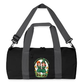 Bonne fête de la Saint-Patrick - Sac de sport recyclé - noir/gris graphite - Devant