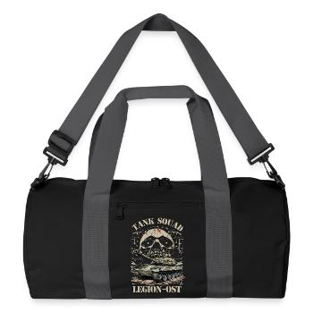 Escouade de chars Légion Est - Sac de sport recyclé - noir/gris graphite - Devant
