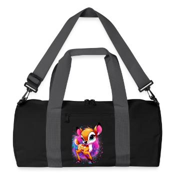 Fawn - Recycled Duffel Bag - black/graphite grey - Front