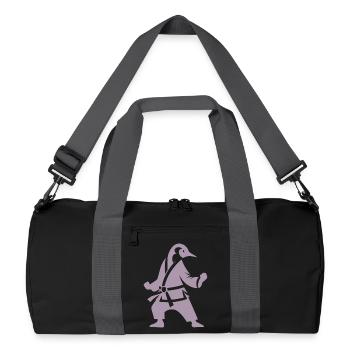 Pingouin Karaté Arts Martiaux Silhouette - Sac de sport recyclé - noir/gris graphite - Devant