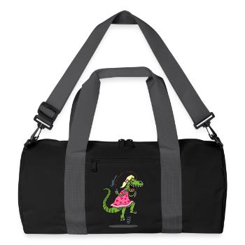 Déguisement du tyrannosaure pour la chasse - Sac de sport recyclé - noir/gris graphite - Devant