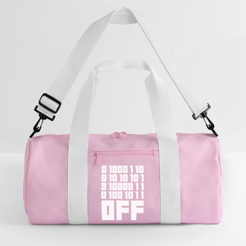 Binary Code F**k OFF – Nerd Humor & Geek Code Recycled Duffel Bag