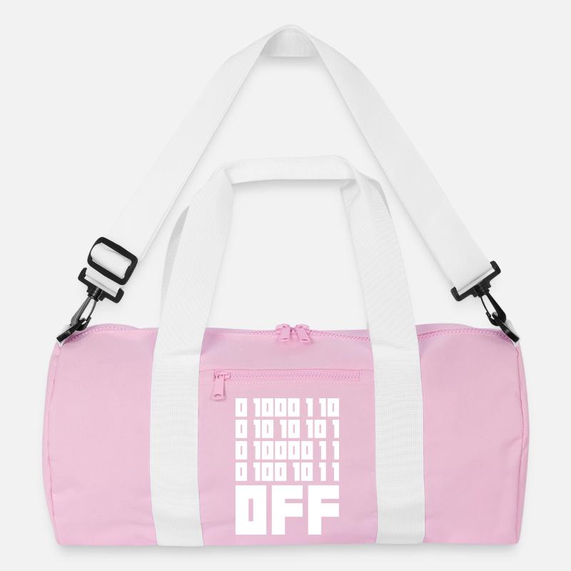 Binärcode F**k OFF – Nerd Humor & Geek Code Recycelte Duffel Bag