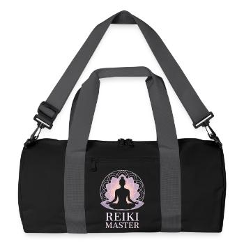 Reiki Master Chakra Energie Holistique - Sac de sport recyclé - noir/gris graphite - Devant