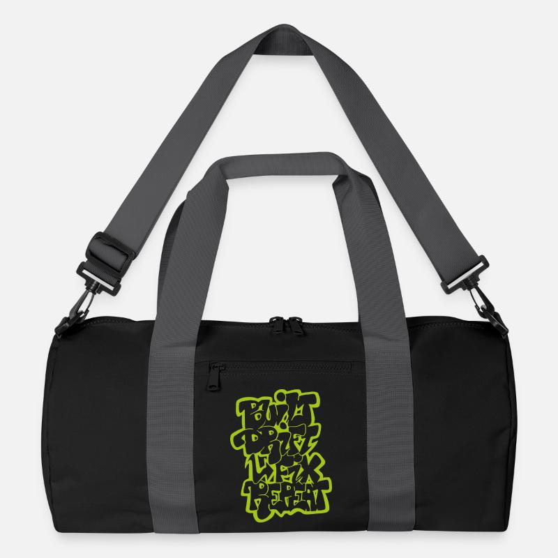 Built Drift Fix Repeat 02 Recycelte Duffel Bag