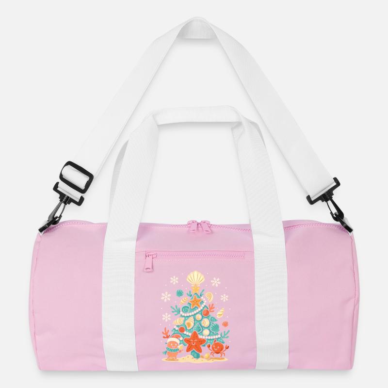 Maritimer Weihnachtsbaum mit Seestern & Krabbe Recycelte Duffel Bag