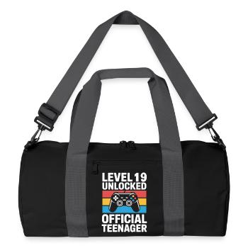 Niveau 19 Adolescent Officiel Débloqué - Sac de sport recyclé - noir/gris graphite - Devant