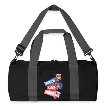 Talking Tom & Friends X Miraculous Superhéros - Sac de sport recyclé - noir/gris graphite - Devant