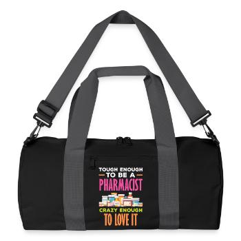 Apotheker Pharmazeutisch-technischer - Recycelte Duffel Bag - Schwarz/Graphitgrau - Vorne