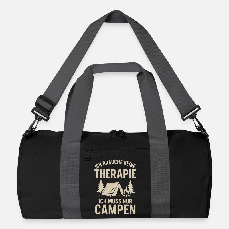 I don't need therapy camping Recycled Duffel Bag