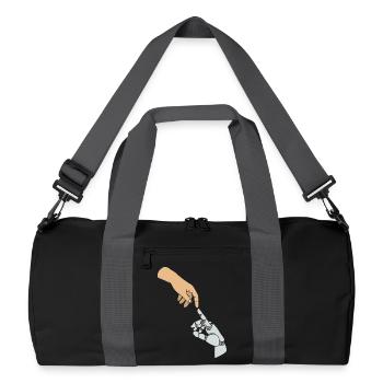 GPT Künstliche Intelligenz - Recycelte Duffel Bag - Schwarz/Graphitgrau - Vorne