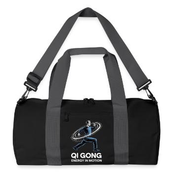 Qigong Tai Chi - Sac de sport recyclé - noir/gris graphite - Devant