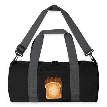 Chocolate Cream Toast - Recycled Duffel Bag - black/graphite grey - Front