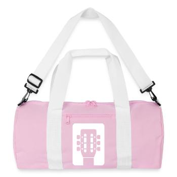 Emblème de guitare - Sac de sport recyclé - rose/blanc - Devant