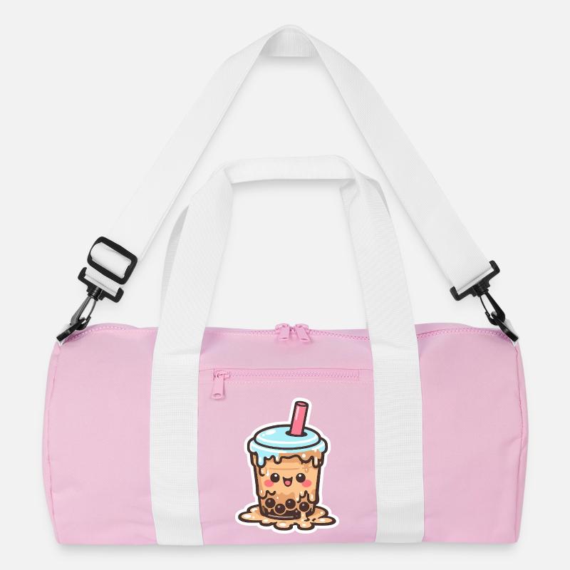 Kawaii Boba Drop Mug Bubbletea Recycled Duffel Bag