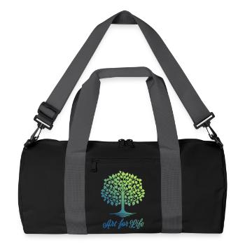 Art for Life - Recycled Duffel Bag - black/graphite grey - Front