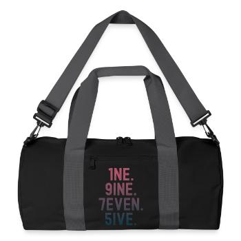 Vintage 1975 - Recycled Duffel Bag - black/graphite grey - Front