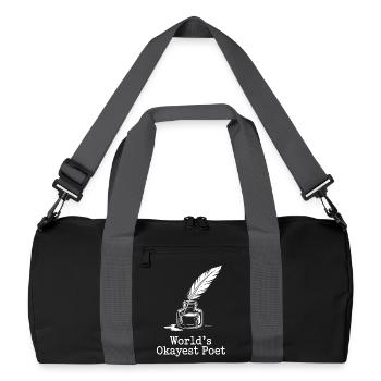 Der beste Dichter-Tinte-Skizzen der Welt - Recycelte Duffel Bag - Schwarz/Graphitgrau - Vorne