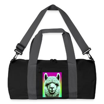 Alpaga - Sac de sport recyclé - noir/gris graphite - Devant