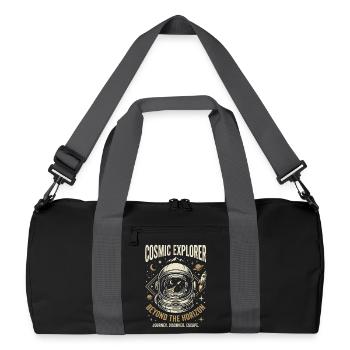Cosmic Explorer - Recycelte Duffel Bag - Schwarz/Graphitgrau - Vorne