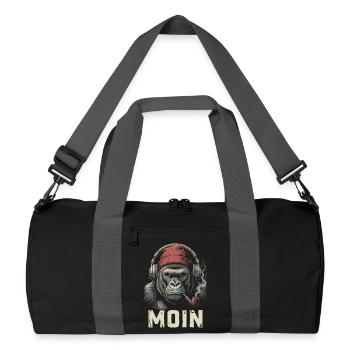 Casque Moin Gorilla Sifflet Streetwear Nordic - Sac de sport recyclé - noir/gris graphite - Devant
