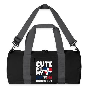 Drapeau de la République dominicaine Dom Rep Pride - Sac de sport recyclé - noir/gris graphite - Devant