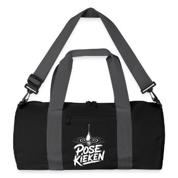 Angler Pose Design - Recycled Duffel Bag - black/graphite grey - Front