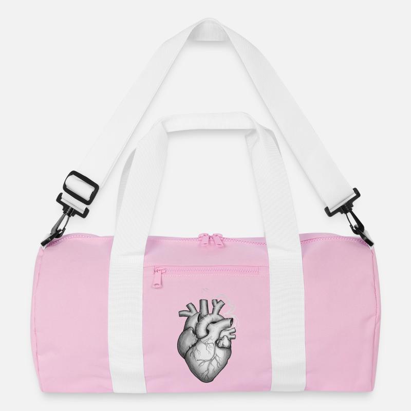Herz mit Schmetterling Aesthetic Recycelte Duffel Bag