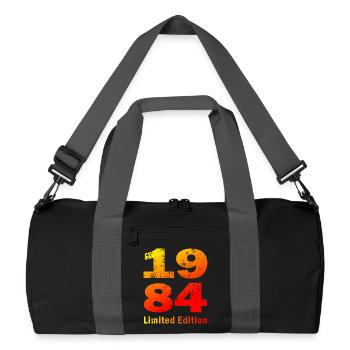 Anniversaire né en 1984 édition limitée - Sac de sport recyclé - noir/gris graphite - Devant