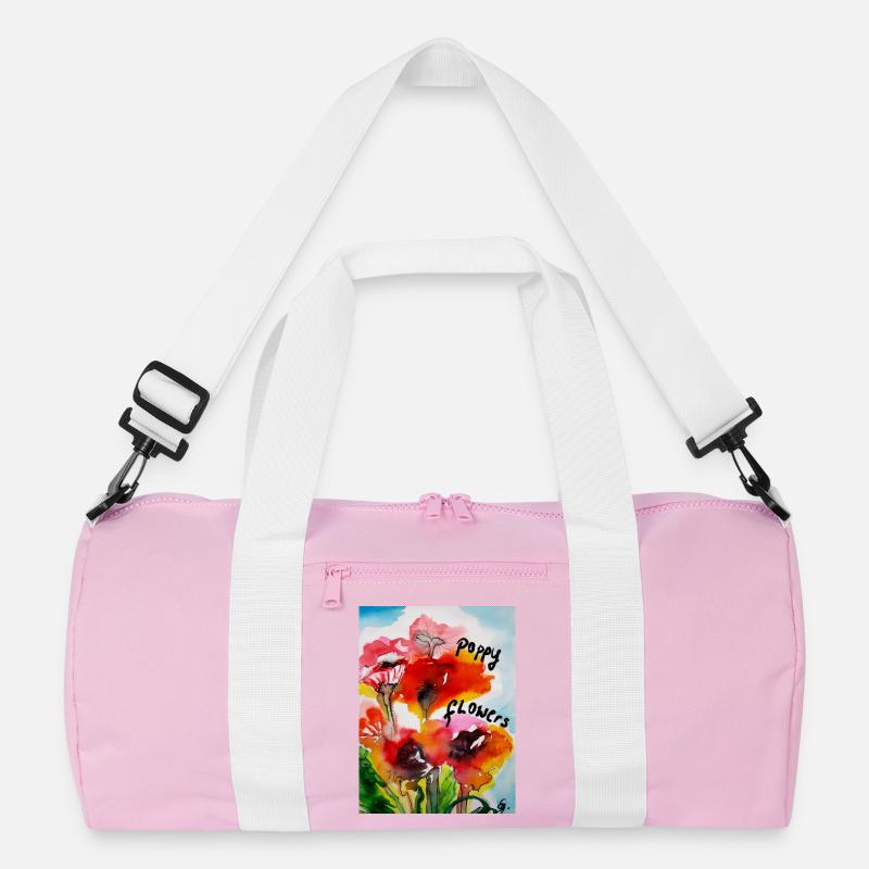 EG Fleurs I Coquelicots I Fleurs de pavot Sac de sport recyclé