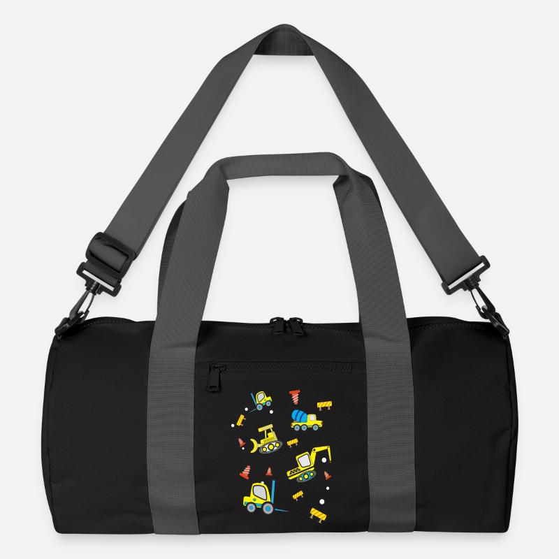 Construction sites Vehicles Recycled Duffel Bag
