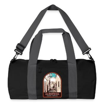 Albufeira Algarve Portugal, pitoresque été soleil - Sac de sport recyclé - noir/gris graphite - Devant