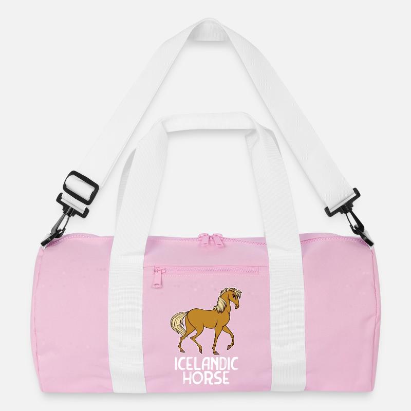 Haflinger Pferde Pferdenarr Statement Islandpferde Recycelte Duffel Bag