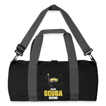 Freediver Scuba Diver Design - Recycled Duffel Bag - black/graphite grey - Front