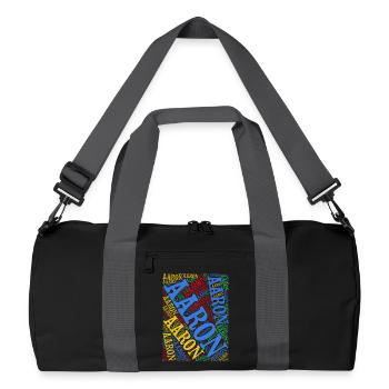 T-shirt Aaron Word Cloud T-shirt cadeau - Sac de sport recyclé - noir/gris graphite - Devant
