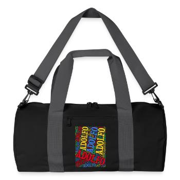 t-shirt Adolfo word cloud t-shirt idée cadeau - Sac de sport recyclé - noir/gris graphite - Devant
