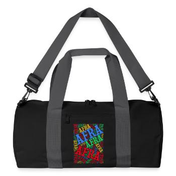 t-shirt Afra word cloud t-shirt idée cadeau t-shirt - Sac de sport recyclé - noir/gris graphite - Devant