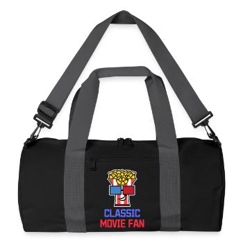 Popcorn Statement Cinéma Night Movies Binge Watching - Sac de sport recyclé - noir/gris graphite - Devant