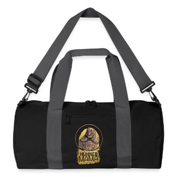 Poulets Maman - Sac de sport recyclé - noir/gris graphite - Devant