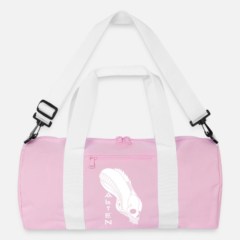 Weißer Alien-Schädel Recycelte Duffel Bag
