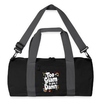 TROP GLAMOUR POUR S’EN SOUCIER - Sac de sport recyclé - noir/gris graphite - Devant