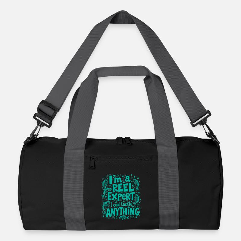 ICH BIN EIN ROLLENEXPERTE. ICH KANN ALLES ANGEHEN, ANGELN Recycelte Duffel Bag