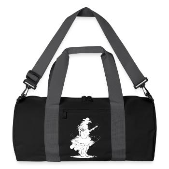 Guitar Girl - Recycled Duffel Bag - black/graphite grey - Front