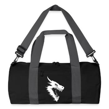 White Dragon's Attack - Recycled Duffel Bag - black/graphite grey - Front